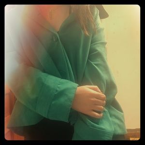 Velvet Green Blazer
